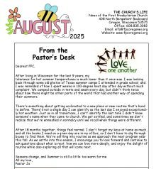 August Newsletter Available Now