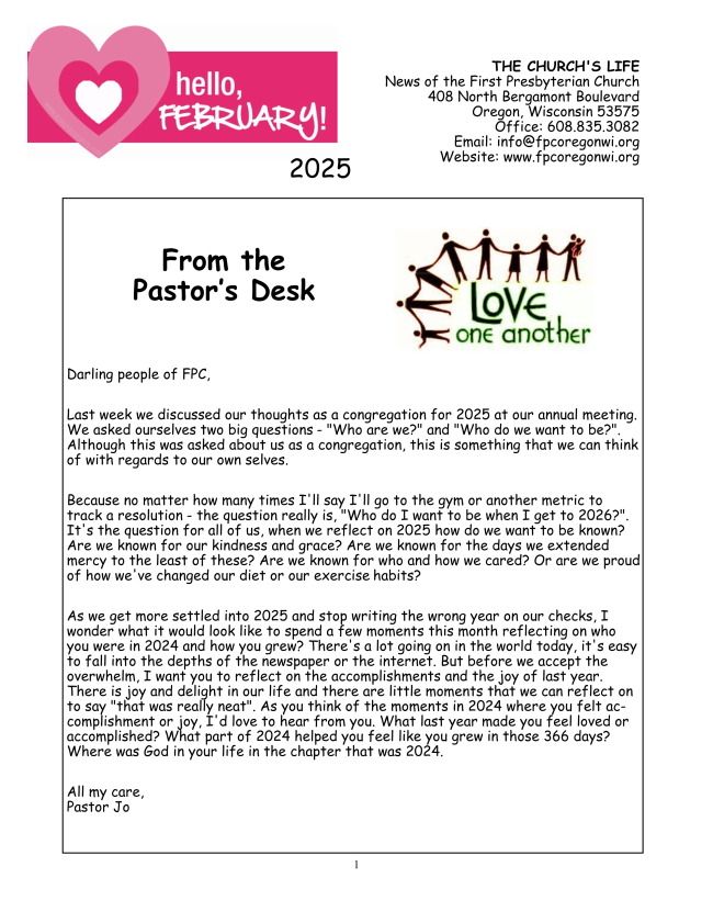 February Newsletter Available Now