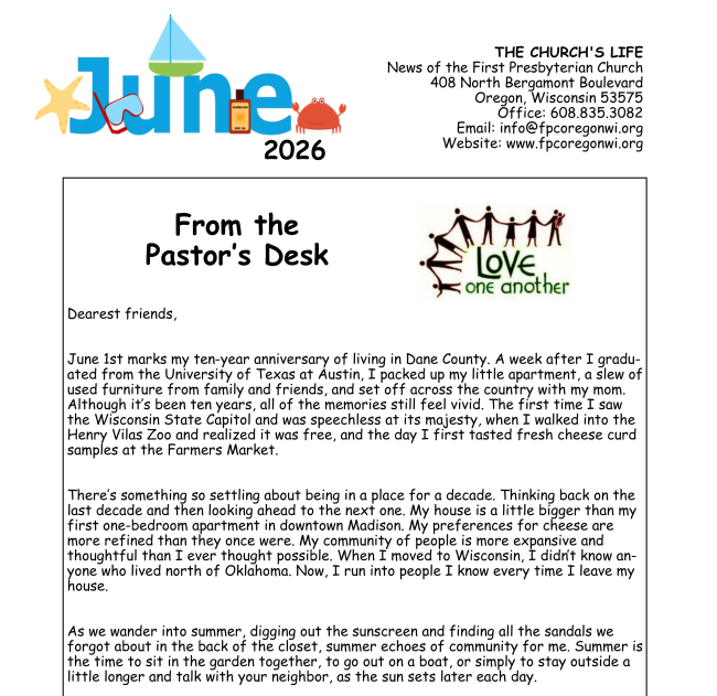 June Newsletter Available Now