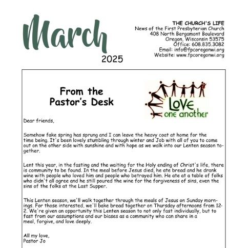 March Newsletter Available Now