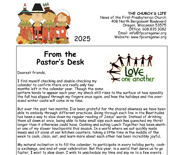 November Newsletter Available Now